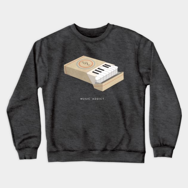 Music addict. Crewneck Sweatshirt by BettiG